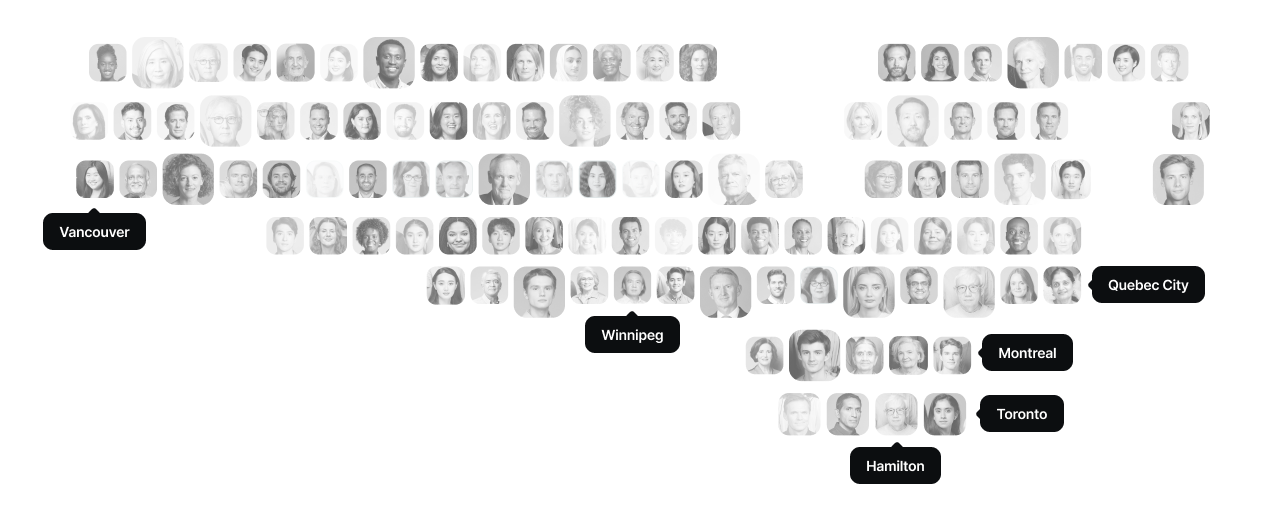 Canadian merchants served across the country